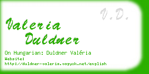valeria duldner business card